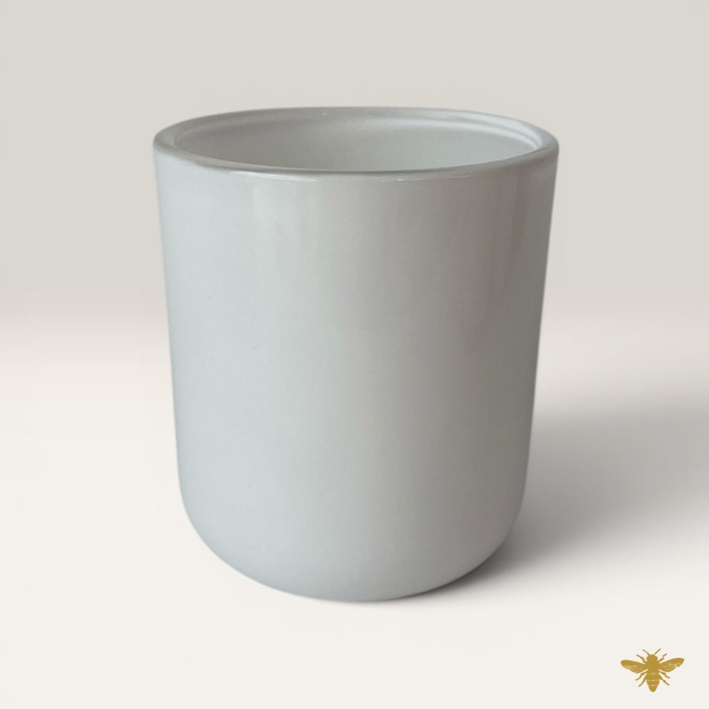 2.5 oz Eden Glossy White Candle Jar
