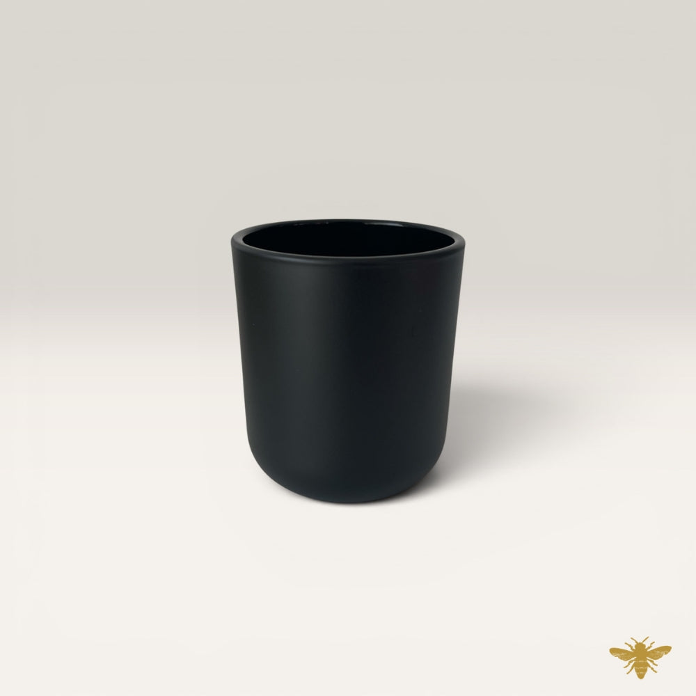 2.5 oz Eden Matte Black Candle Vessel