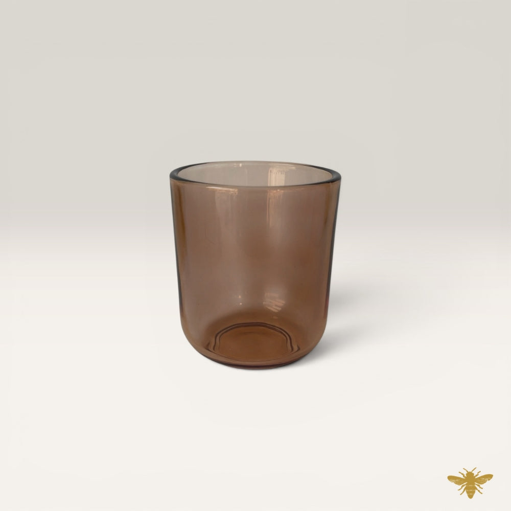 2.5 oz Eden Transparent Amber Candle Jar
