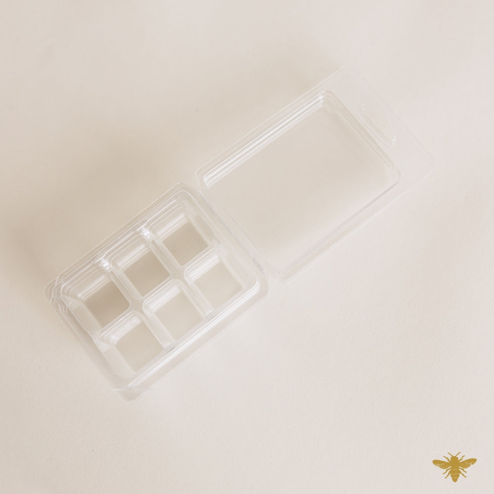 6 Cavity Wax Melt Clamshell - SMALL | 3 oz