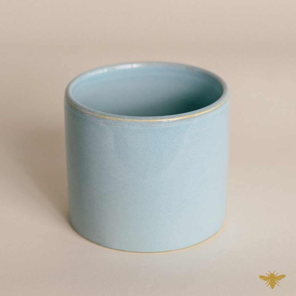 Blue 10 oz Heirloom Ceramic Jar