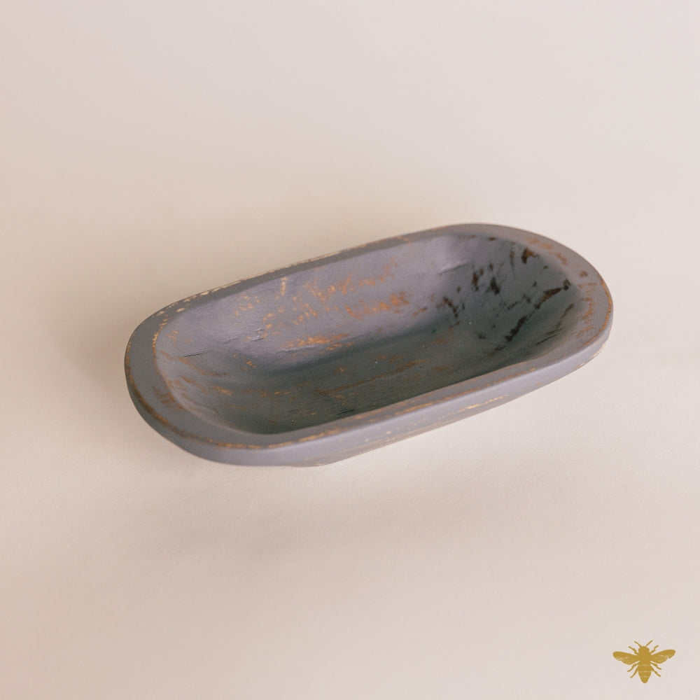 Acacia Wood Bowls | Regular Mini Dough Bowl - Gray