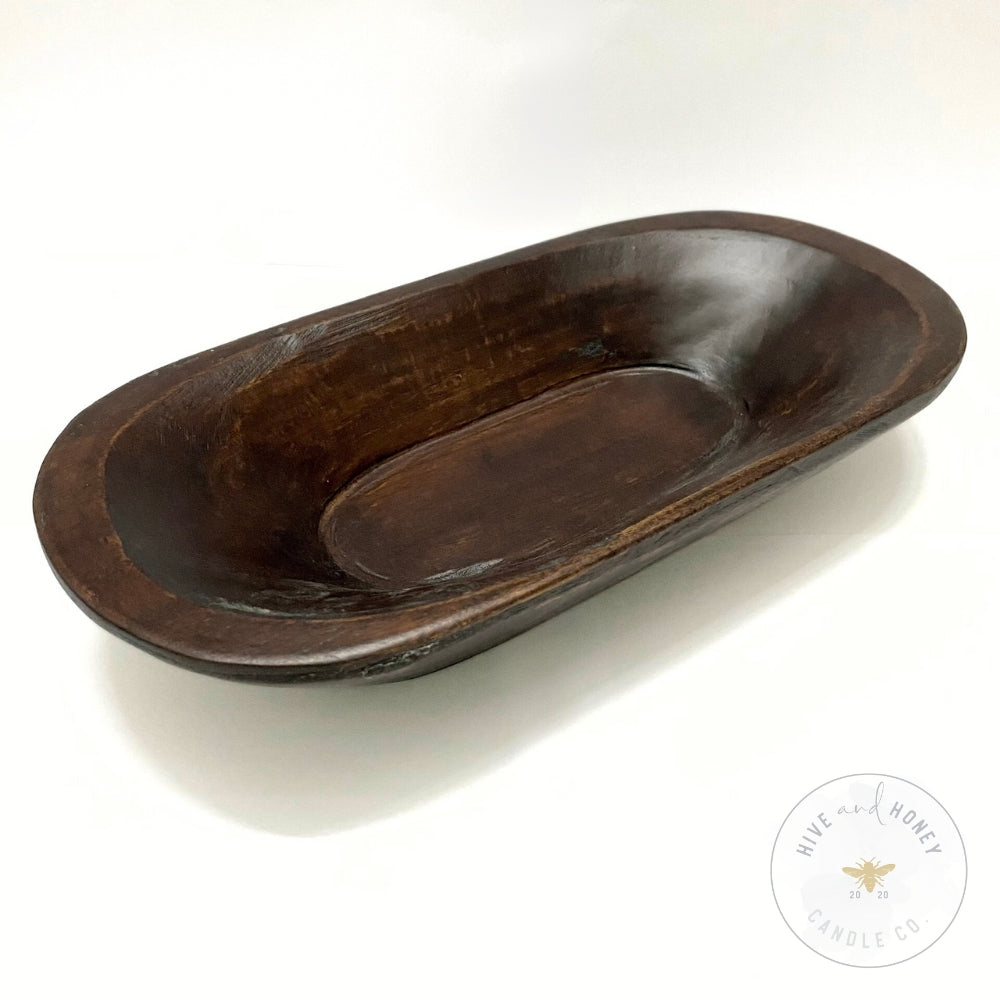 Acacia Wood | Large Oval Bowl - Brown