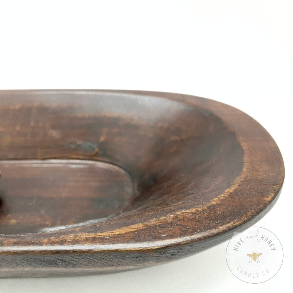 Acacia Wood | Large Oval Bowl - Brown