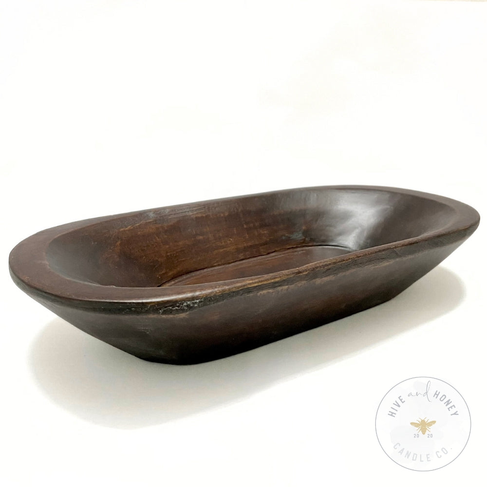 Acacia Wood | Large Oval Bowl - Brown