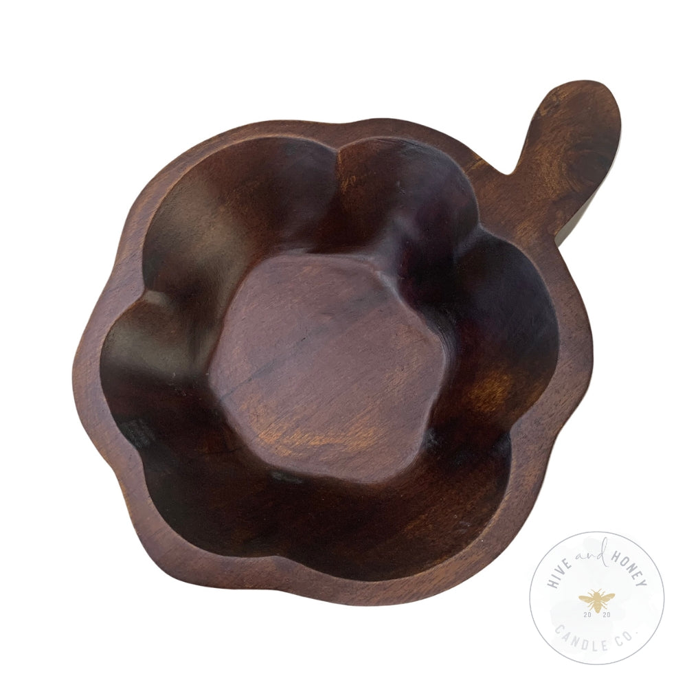 Acacia Wood | Large Pumpkin Bowl - Brown