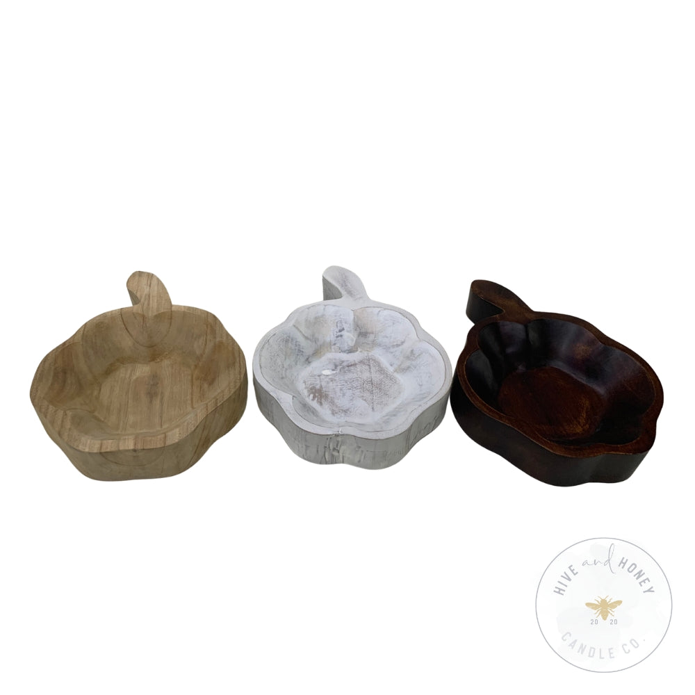 Acacia Wood | Large Pumpkin Bowl - Brown