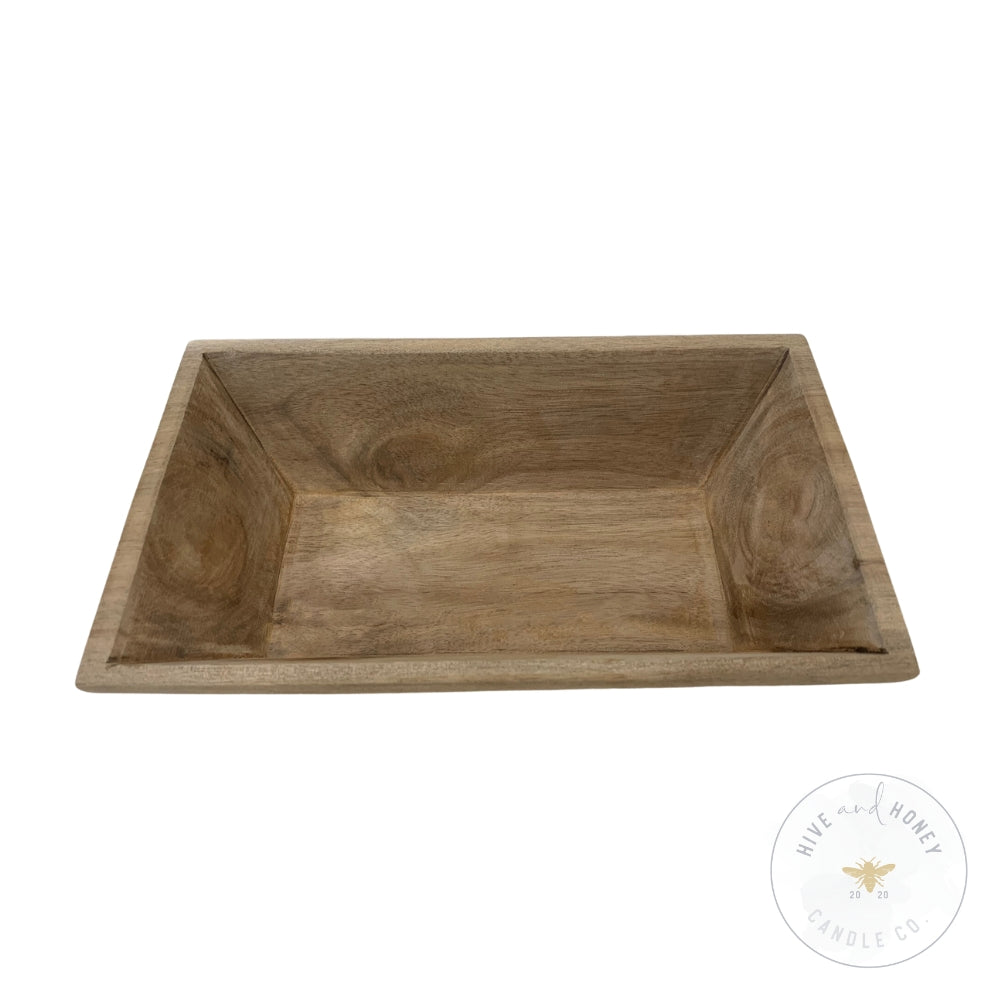 Acacia Wood | Rectangular Bowl - Natural