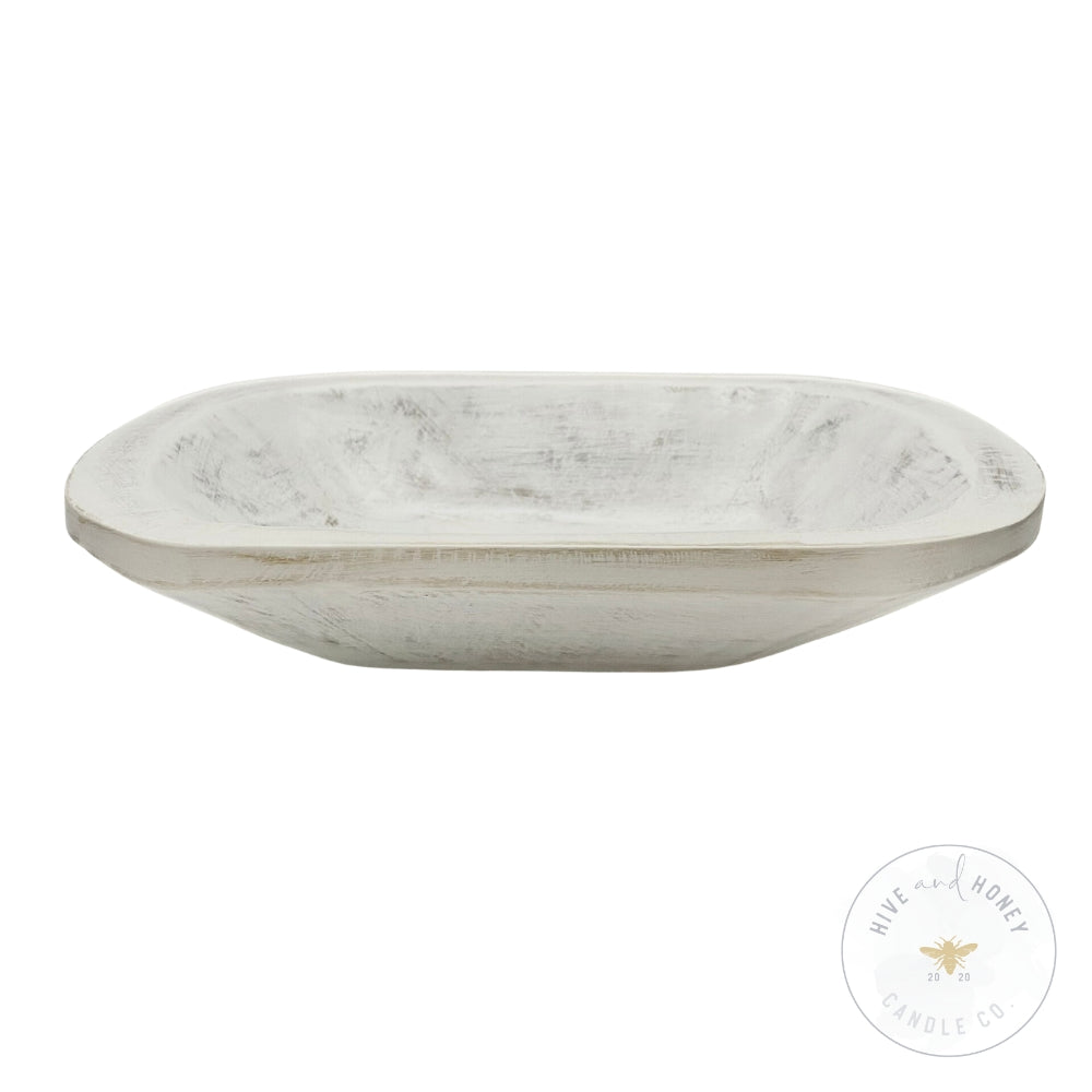 Acacia Wood | Regular Mini Bowl - White