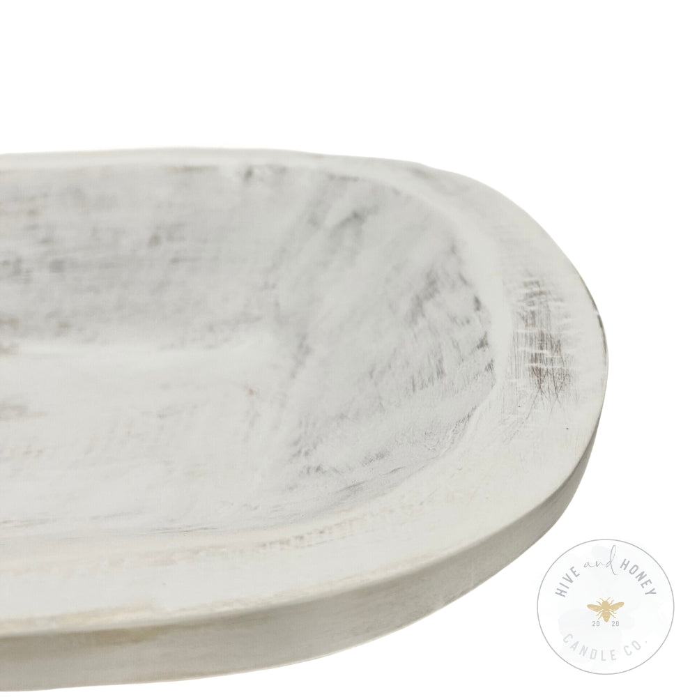 Acacia Wood | Regular Mini Bowl - White