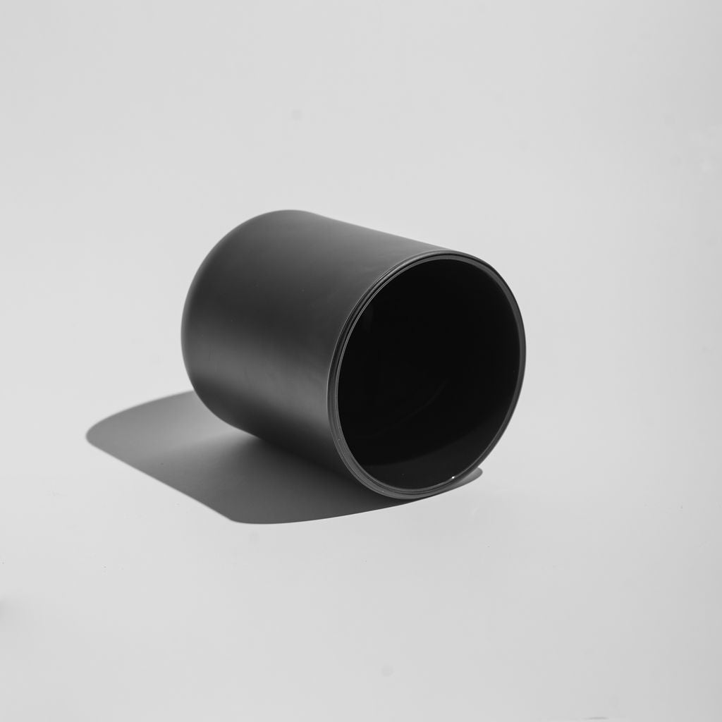 12oz Black Matte Candle Glass