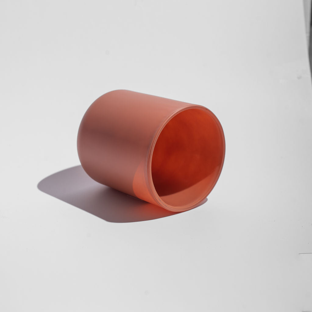 12oz Matte Clay Candle Glass