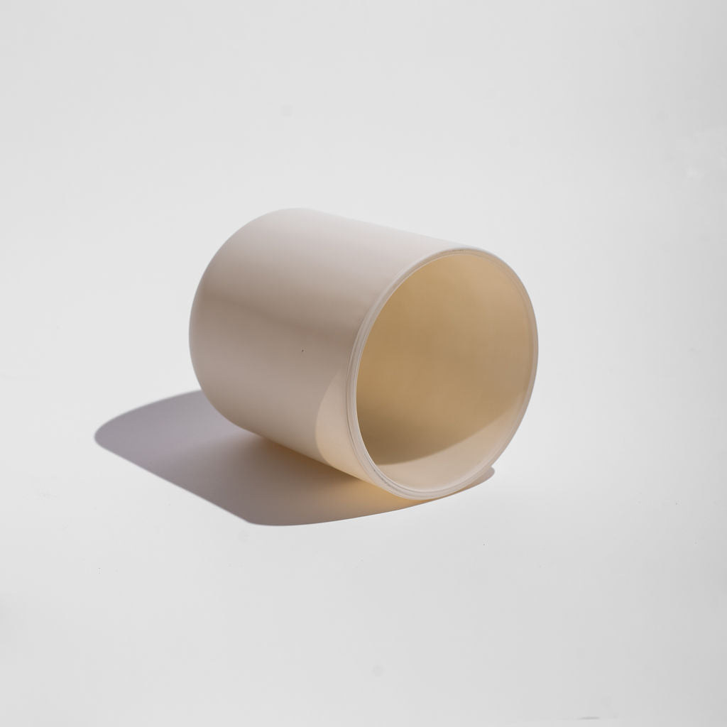 12oz Matte Cream Candle Glass