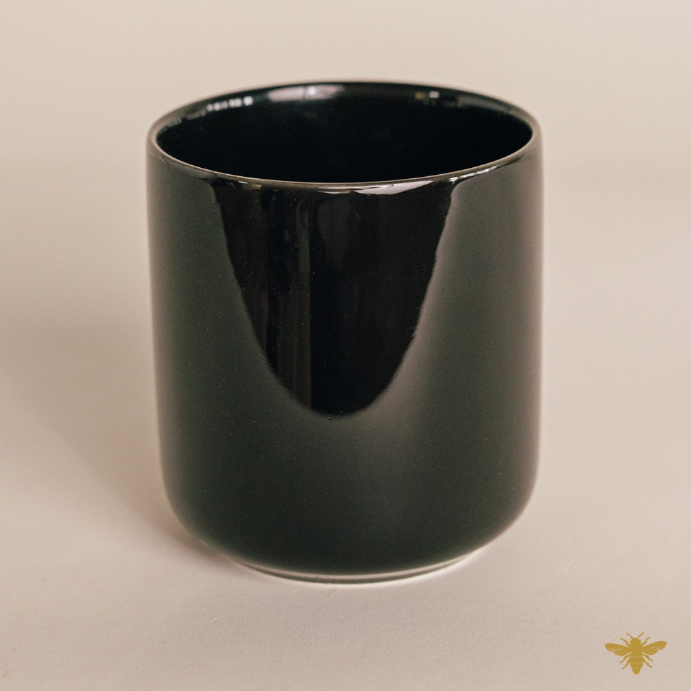Black 10 oz Coastal Bone China Jar