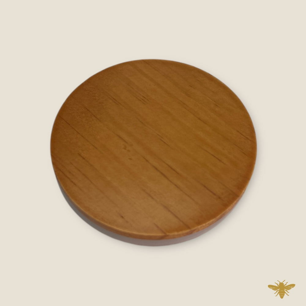 LARGE Dark Wood Flat Lids | Set of 12
