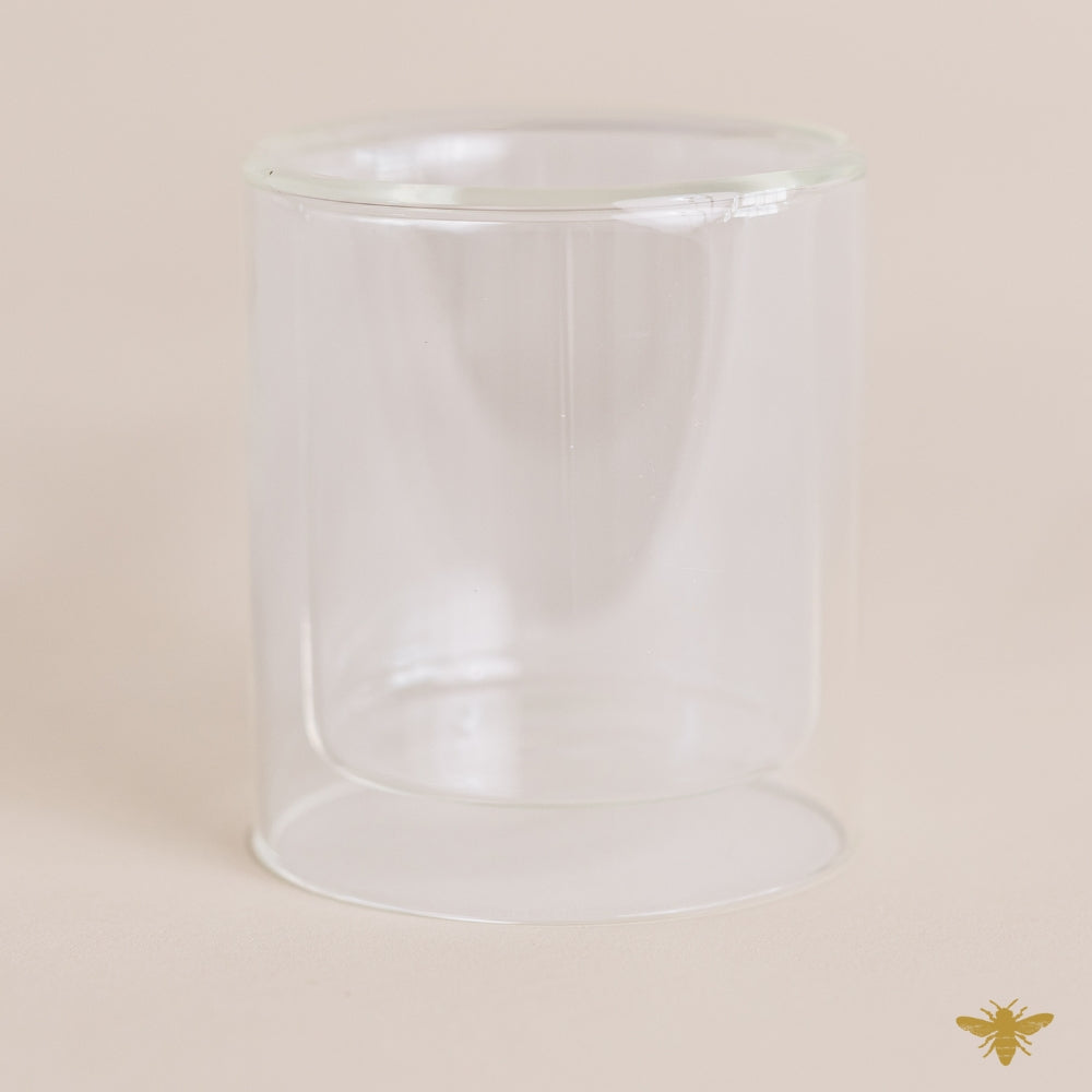 11oz Clear Double Wall Candle Glass
