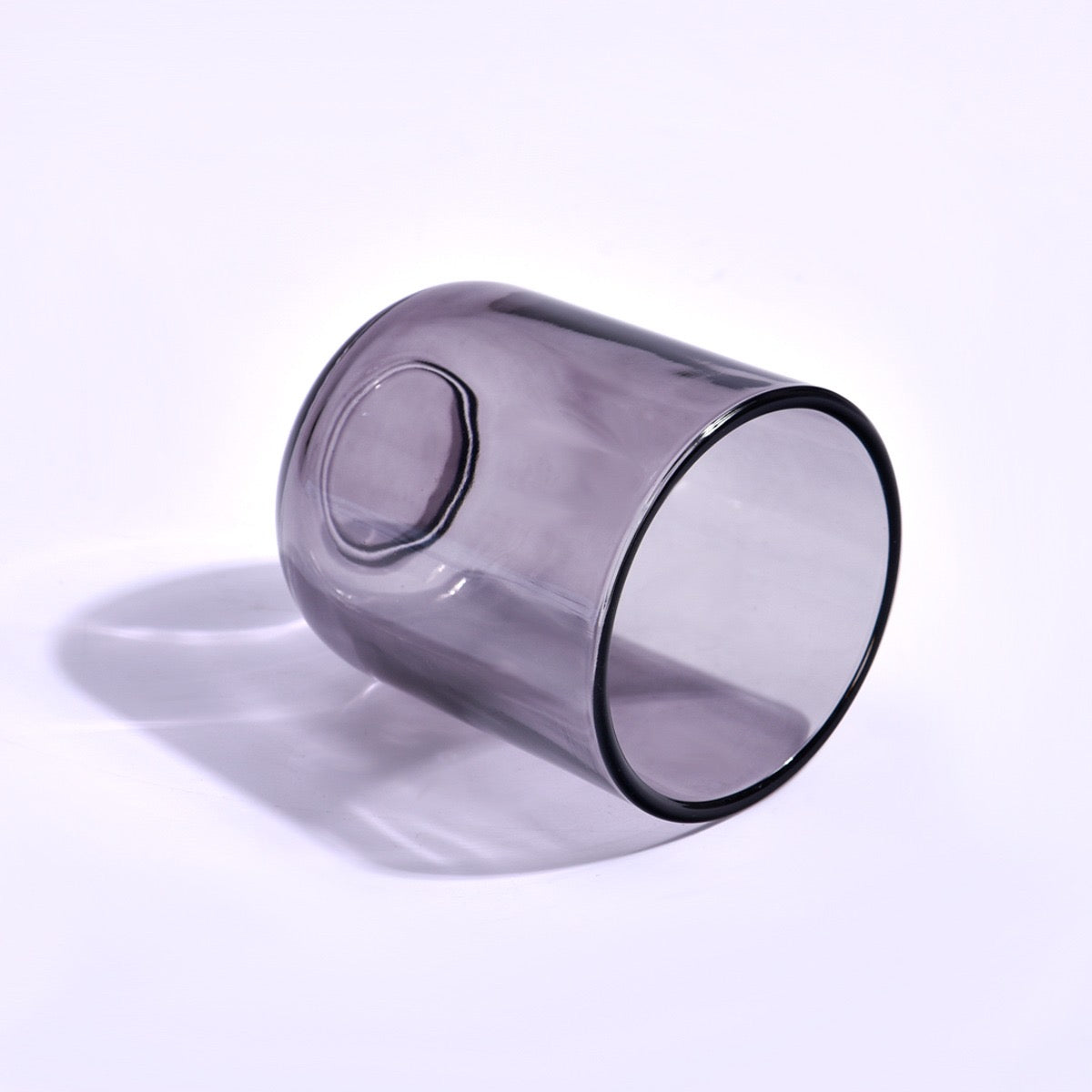 2.5 oz Transparent Black Candle Jar