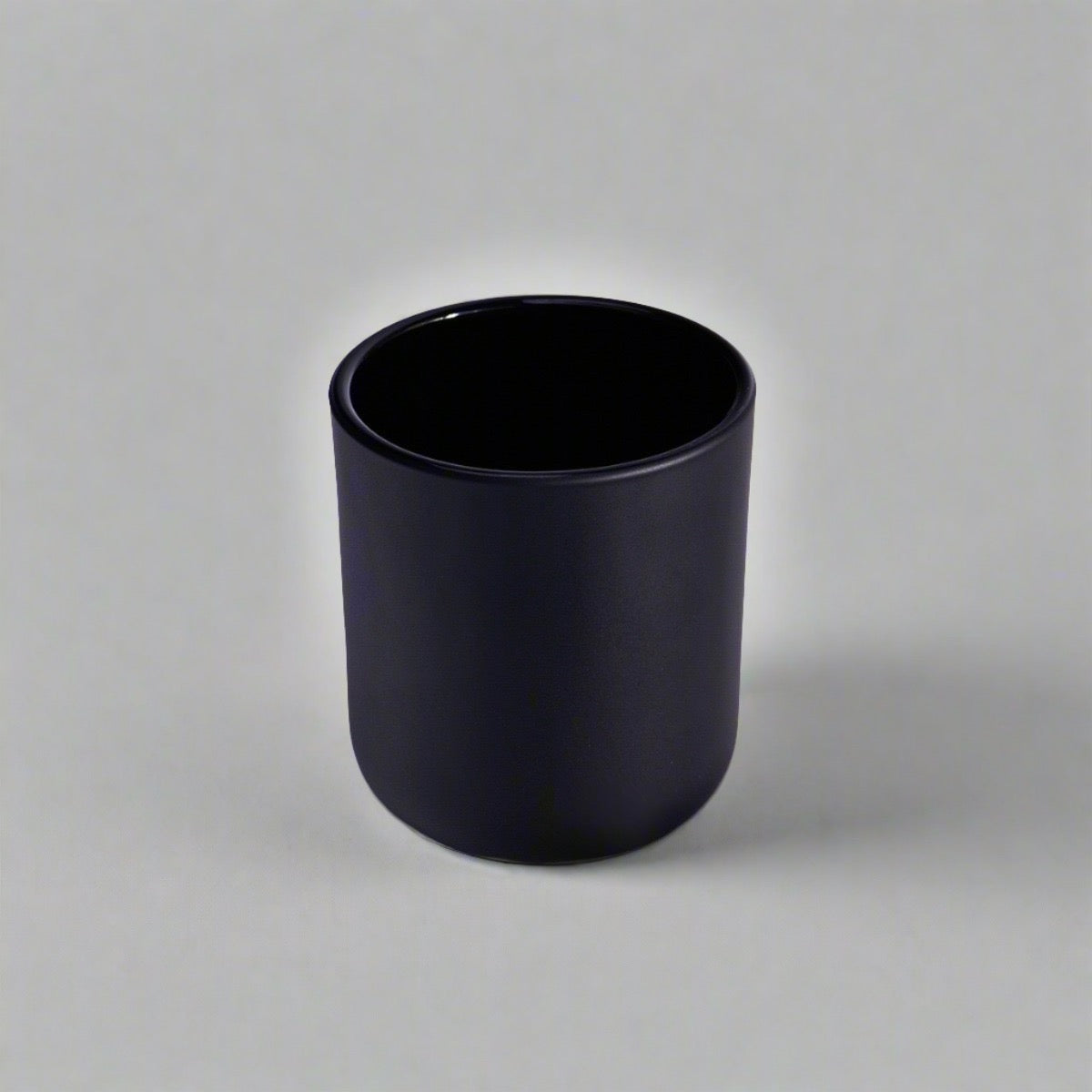 2.5 oz Matte Black Candle Jar