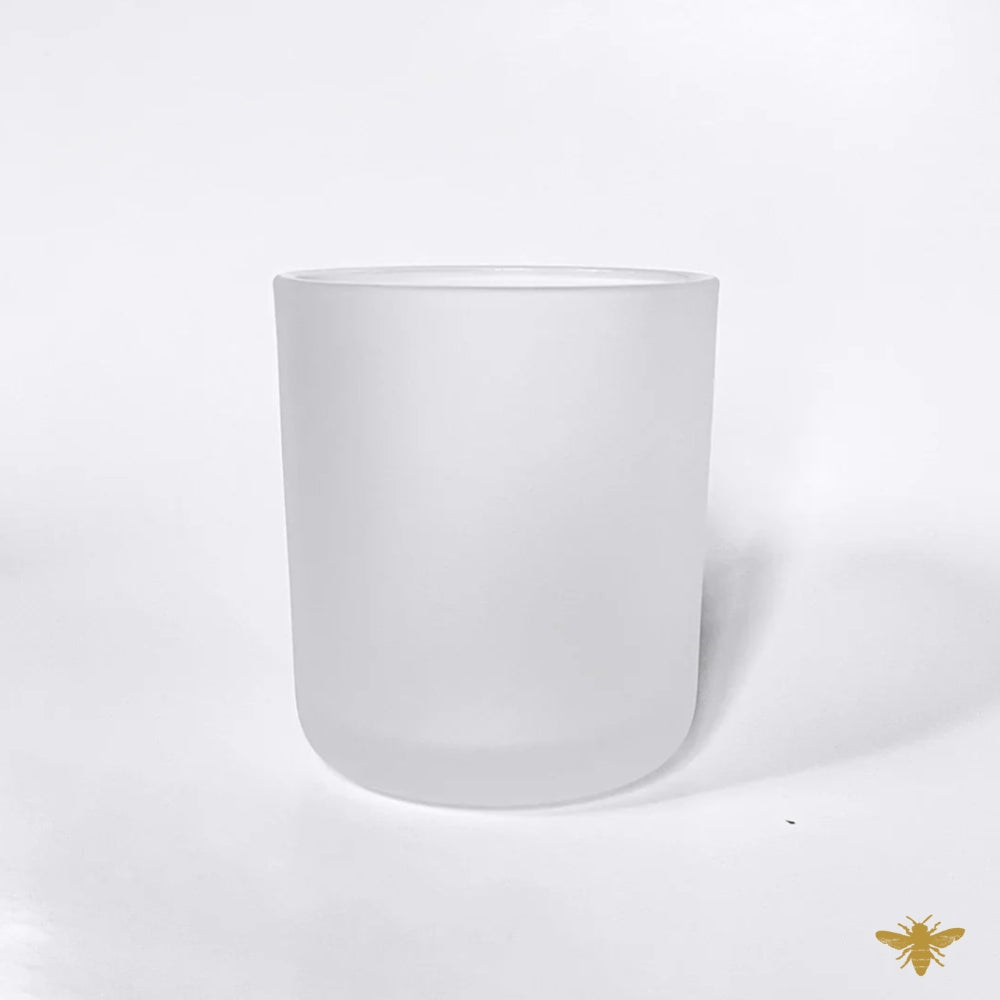 8 oz Eden Frosted White Candle Vessel