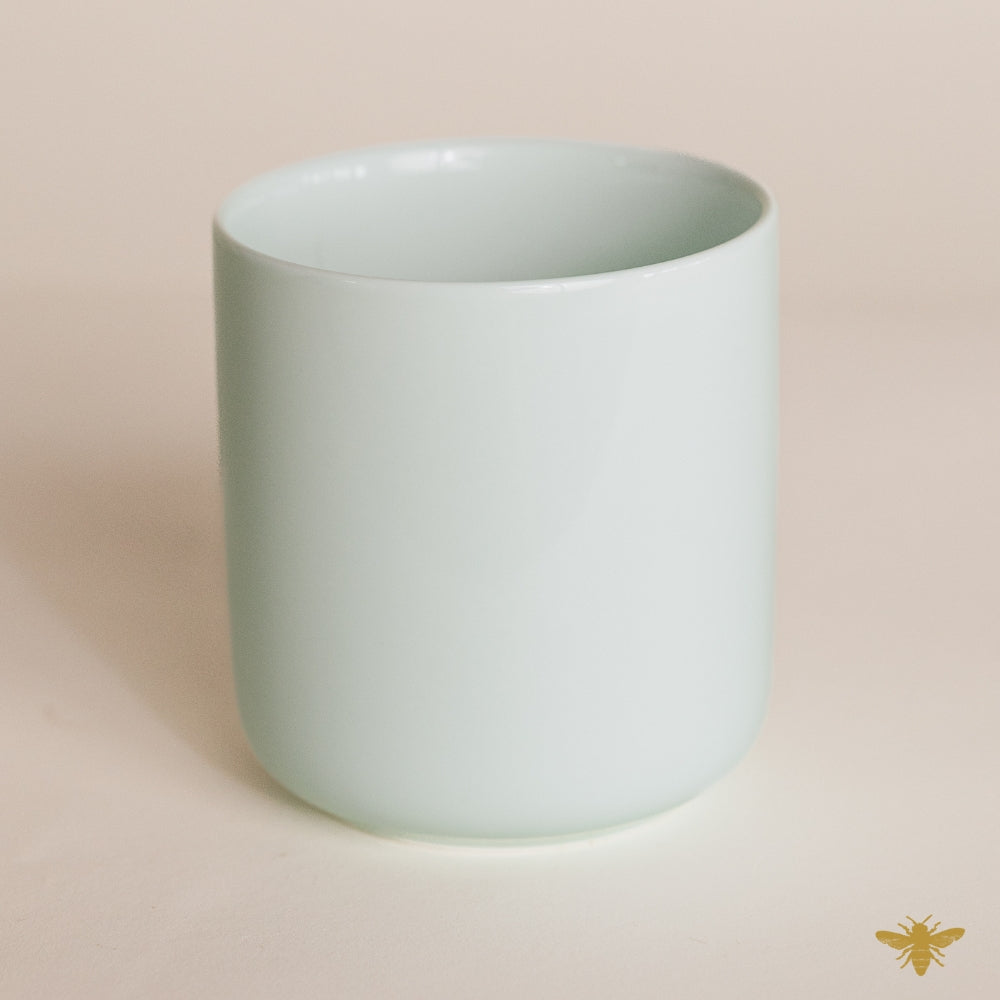 Green 10 oz Coastal Bone China Jar