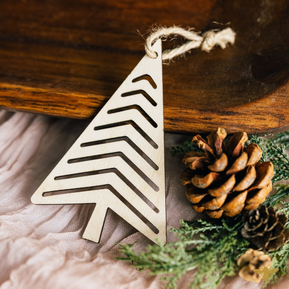 Holiday Trees Wood Air Freshies | Set of 24 Ornaments