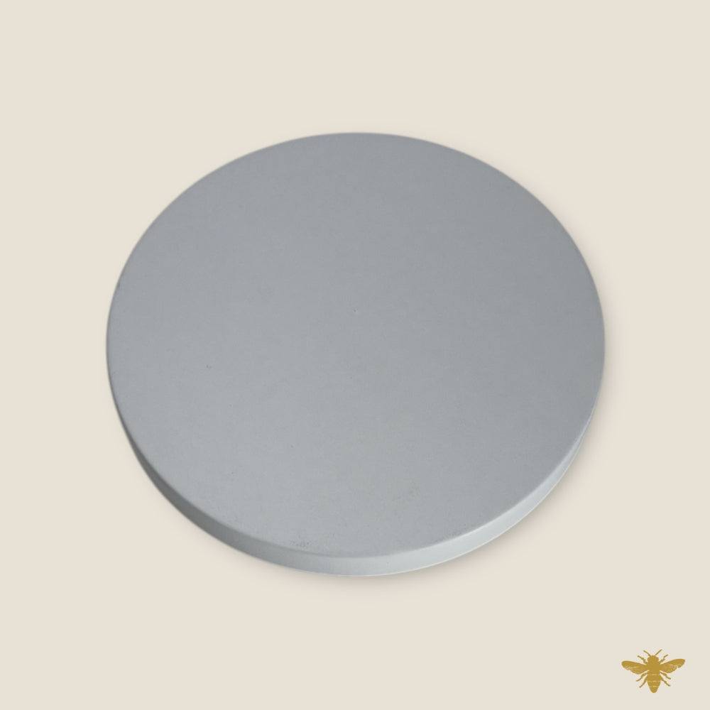 LARGE Matte White Metal Flat Lids | Set of 12