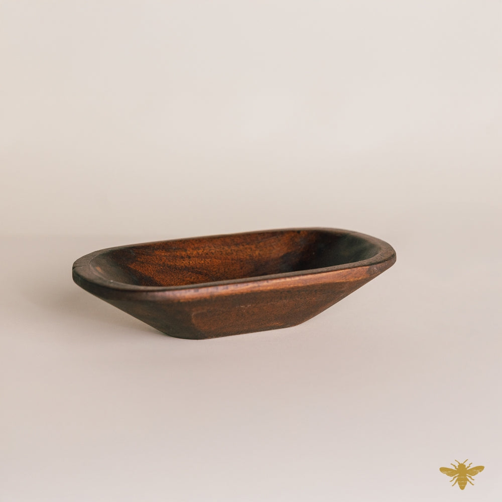 Acacia Wood Bowls | Regular Mini Dough Bowl - Brown