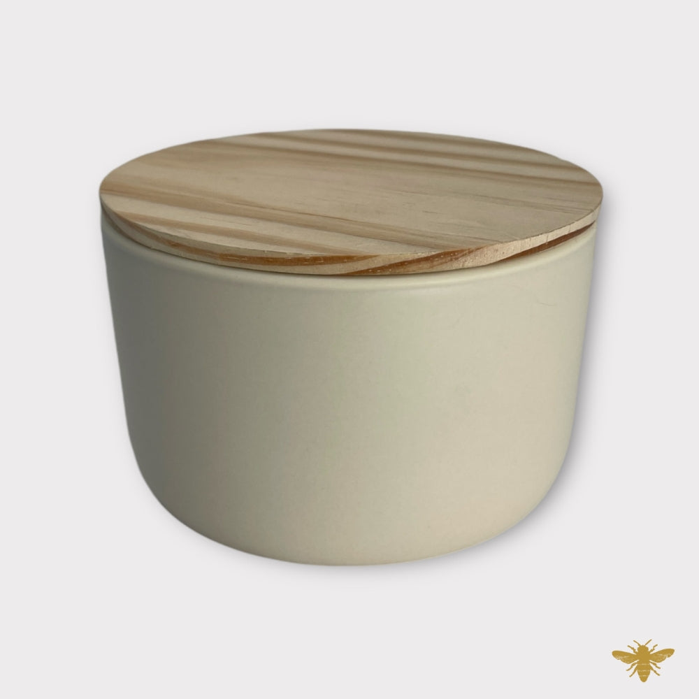 Natural 3-Wick Ceramic Jar
