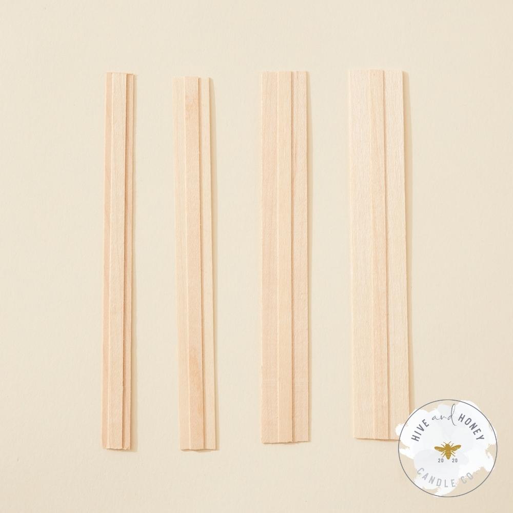 3pcs/set Wooden Candle Wicks, Natural Beeswax Candle Wicks Cross