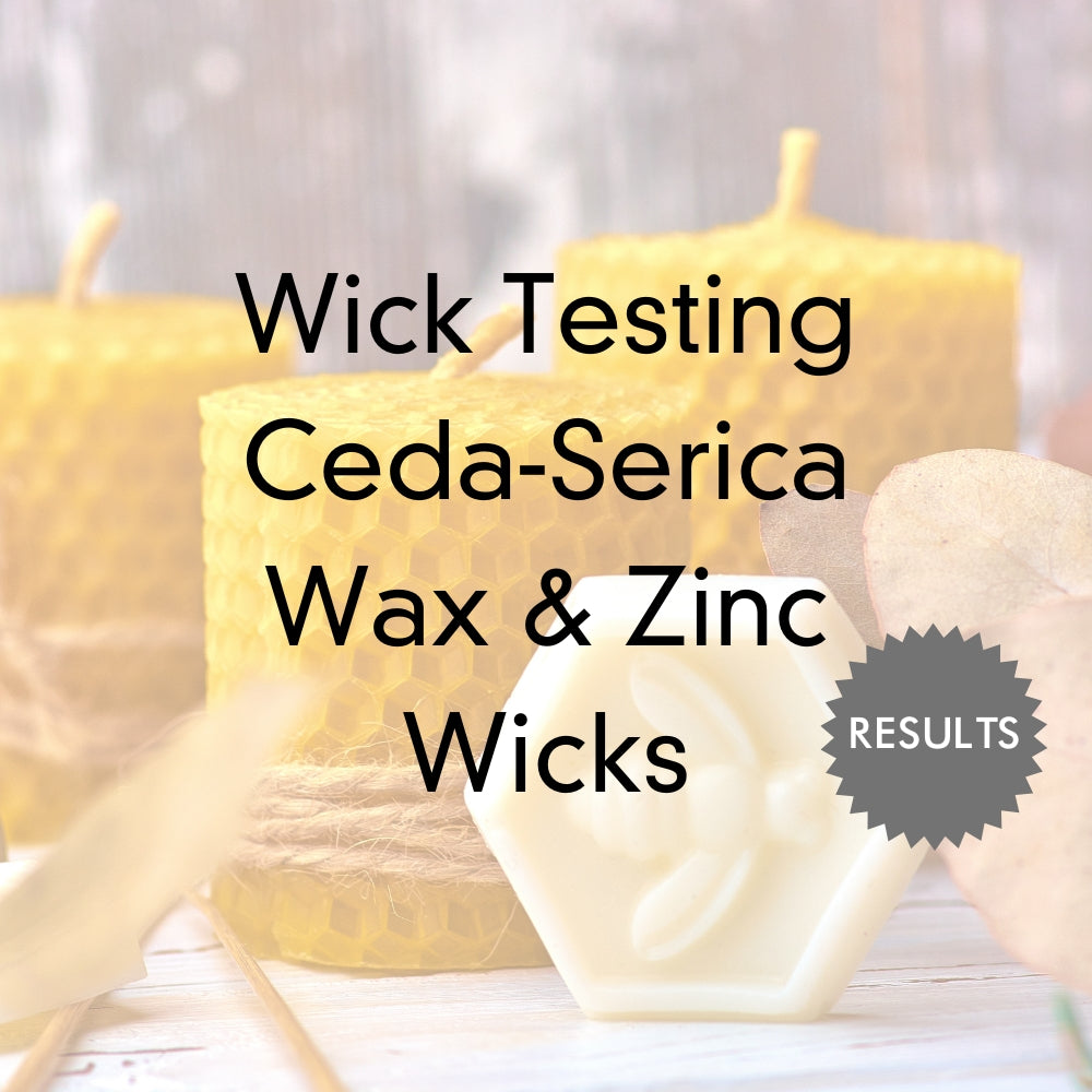 Wick Testing Coco Apricot / Ceda Serica Wax & Zinc Wicks