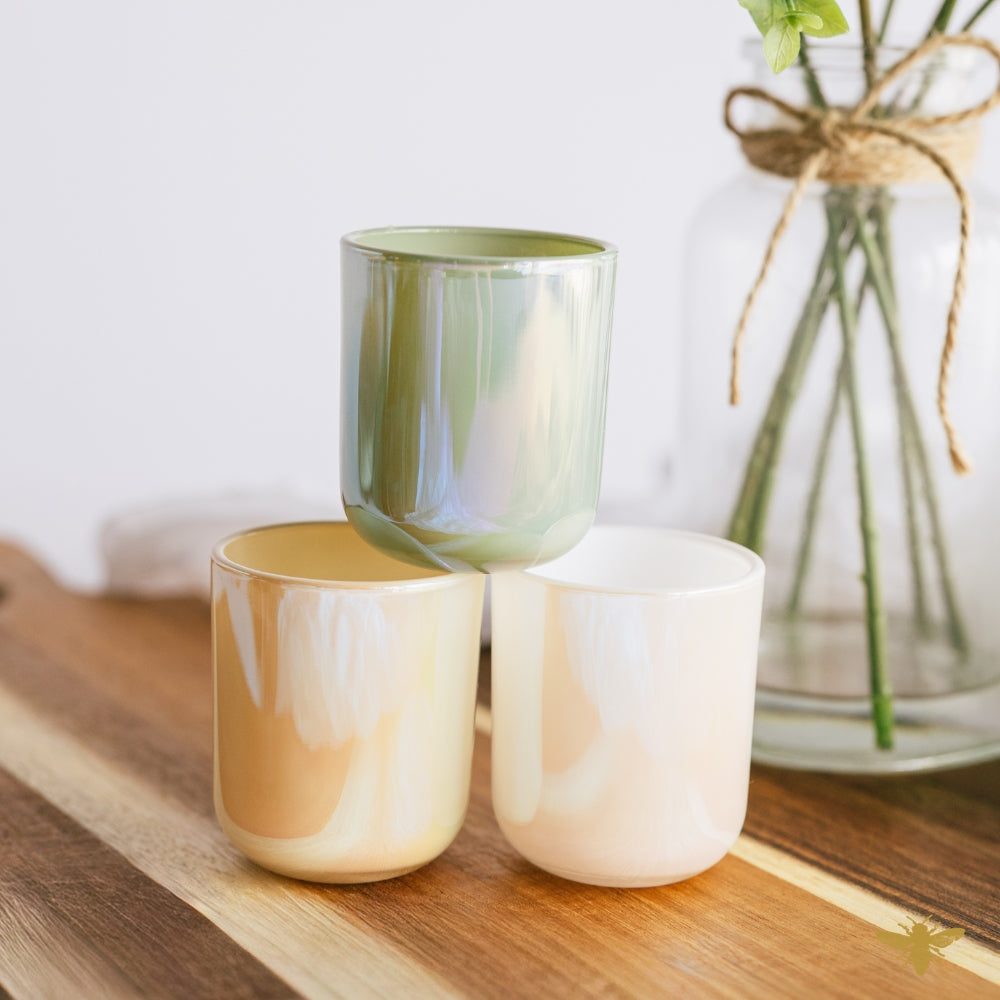 2.5 oz Eden Glass Candle Glass