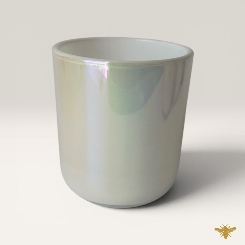 2.5 oz Eden Iridescent White Candle Jar
