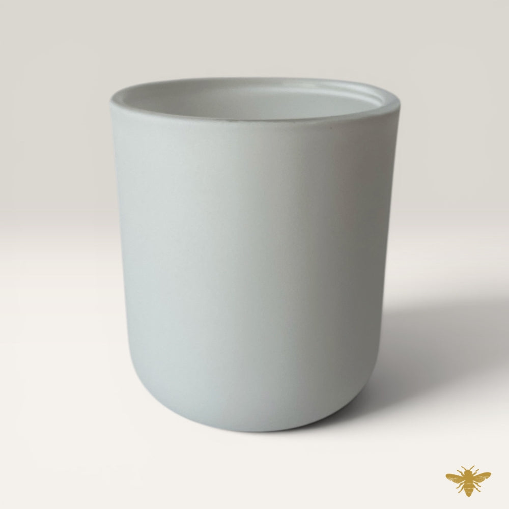 2.5 oz Eden Matte White Candle Jar