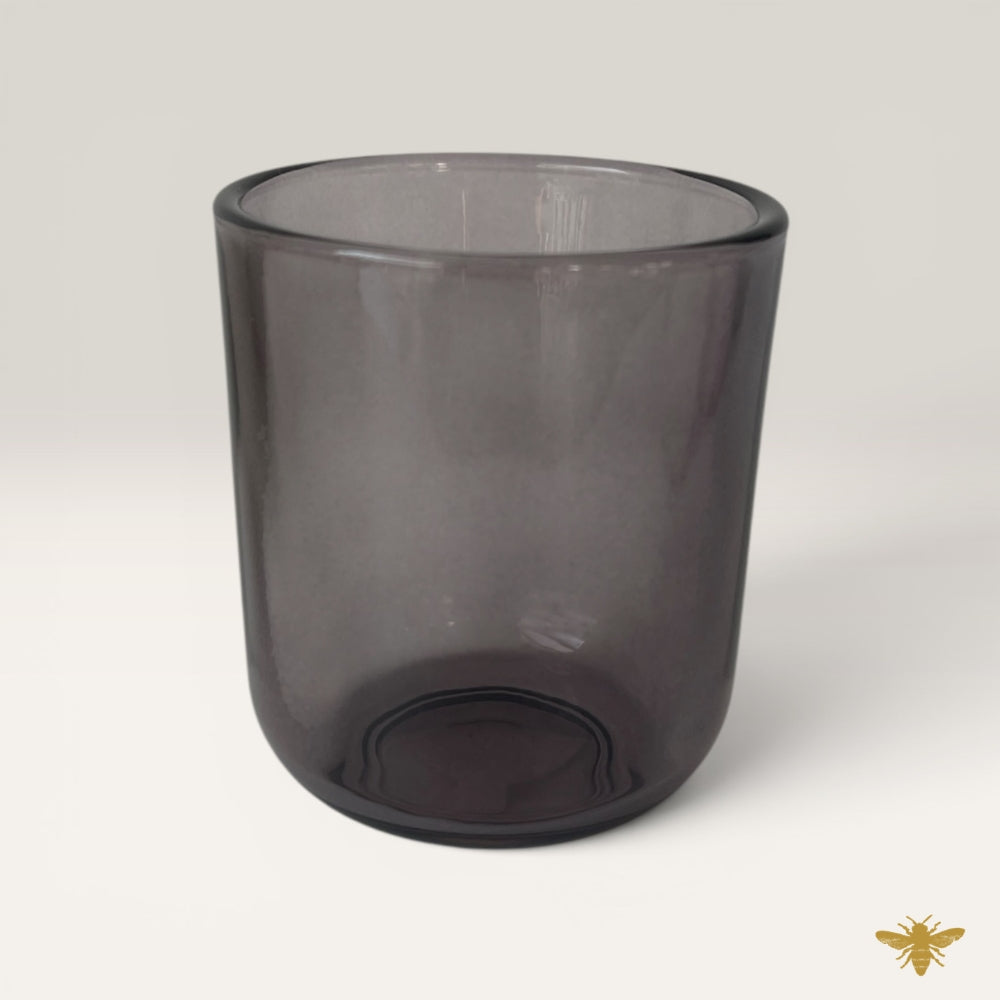 2.5 oz Eden Transparent Black Candle Jar