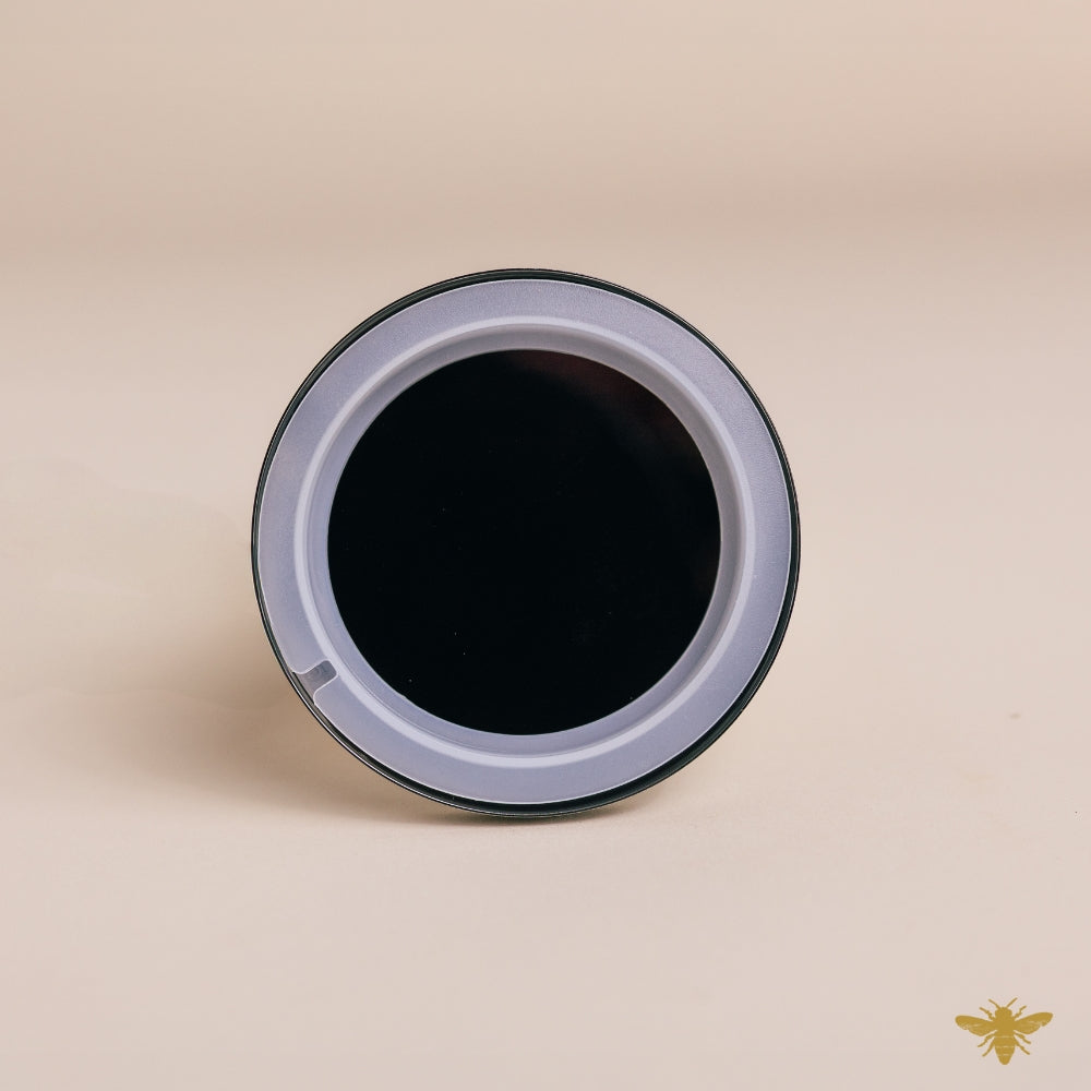 Black Metal Lid With Silicone Gasket 12oz