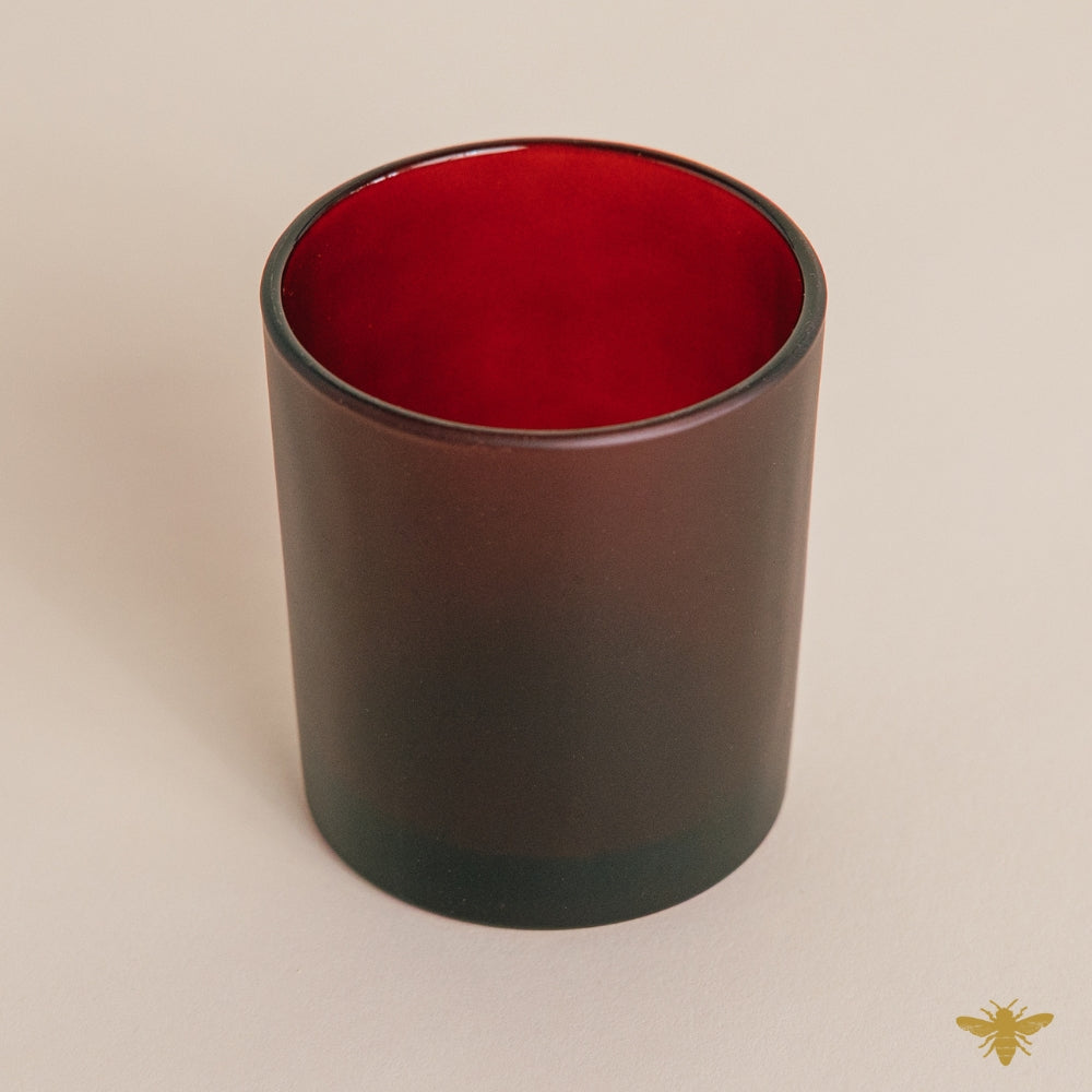 8 oz Frosted Wine Candle Glass