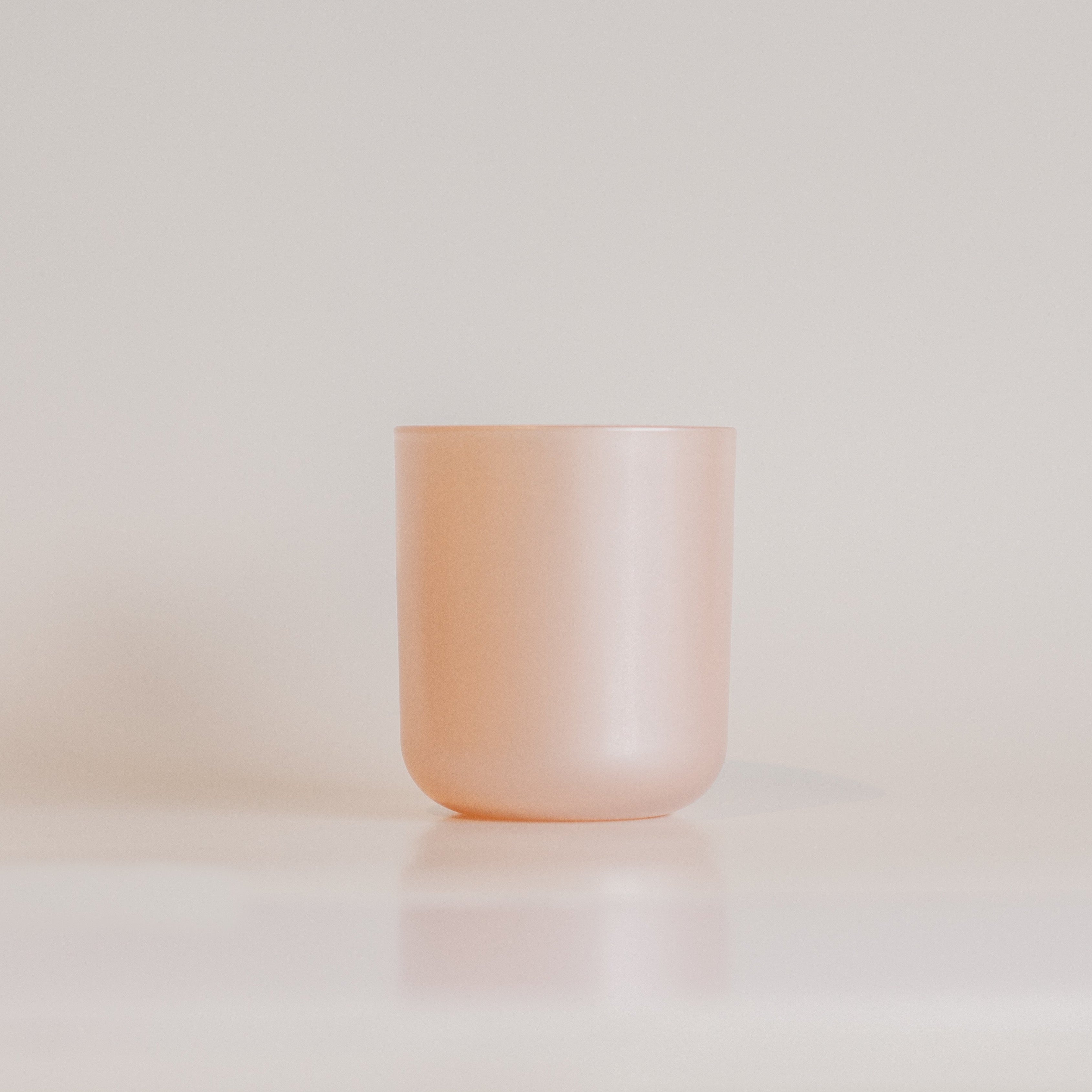 8 oz Pearl Blush Candle Glass