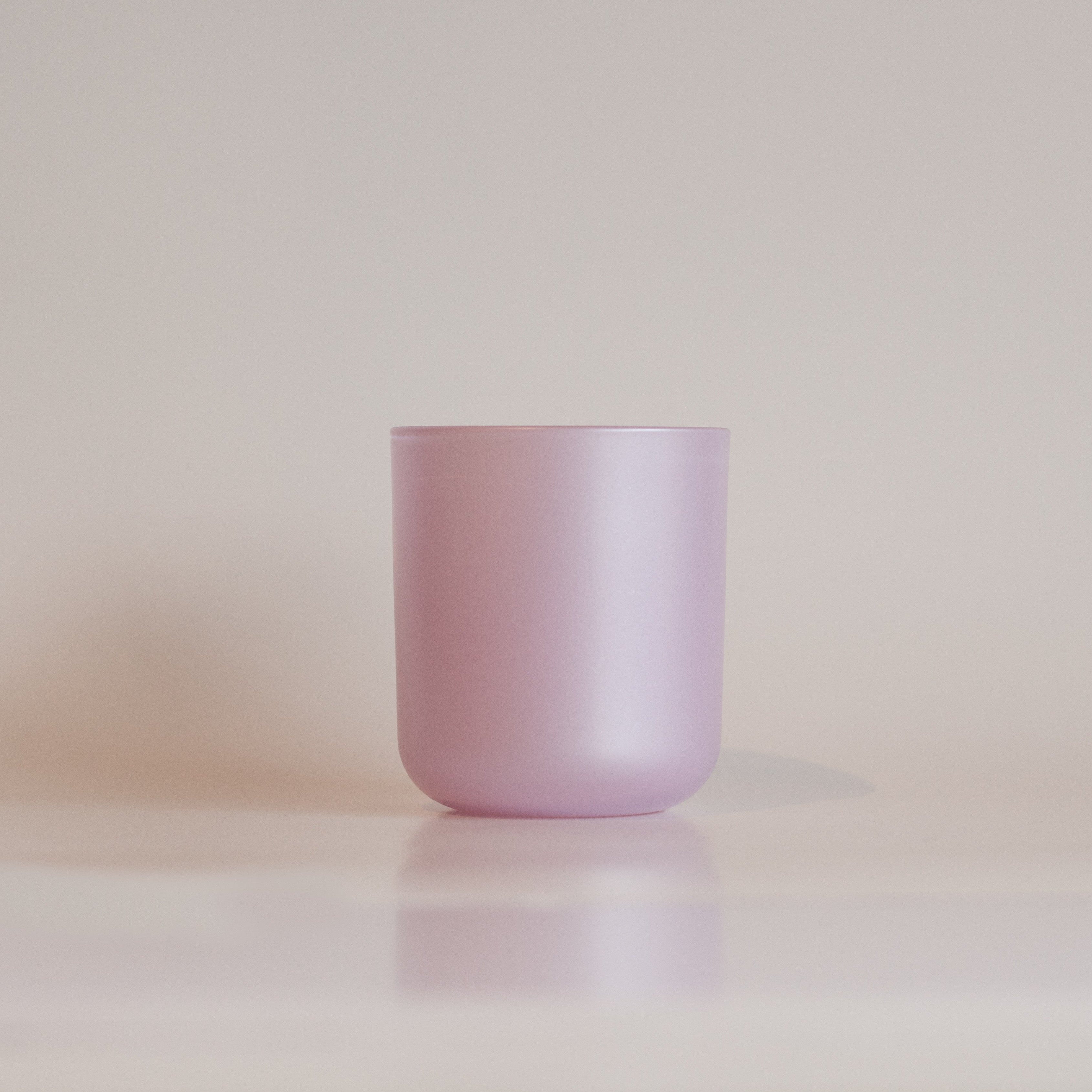 8 oz Pearl Lilac Candle Glass