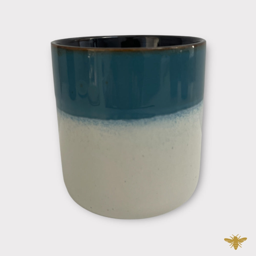 Blue to White 13.5 oz Elements Ceramic Jar