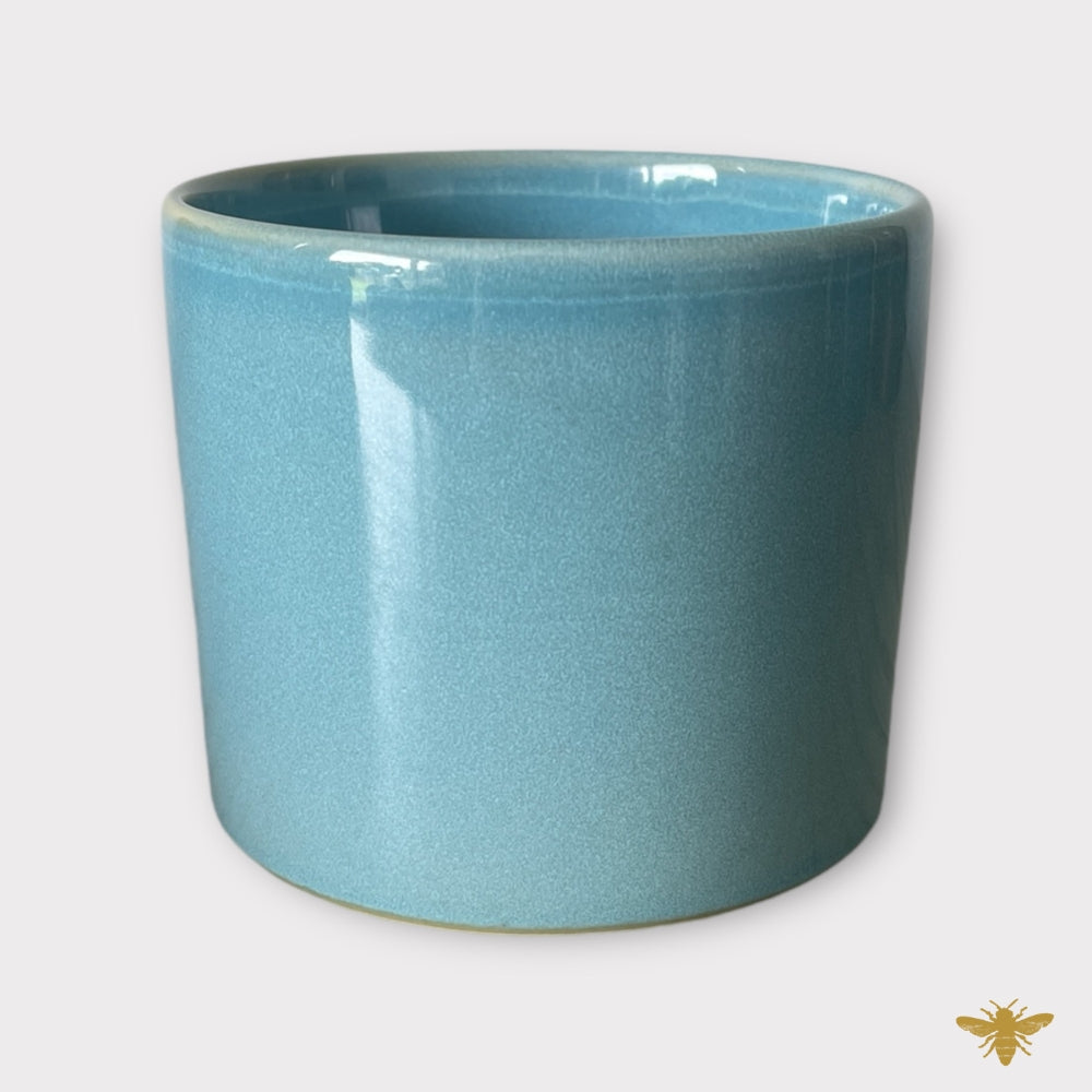 Blue 14.5 oz Heirloom Ceramic Jar