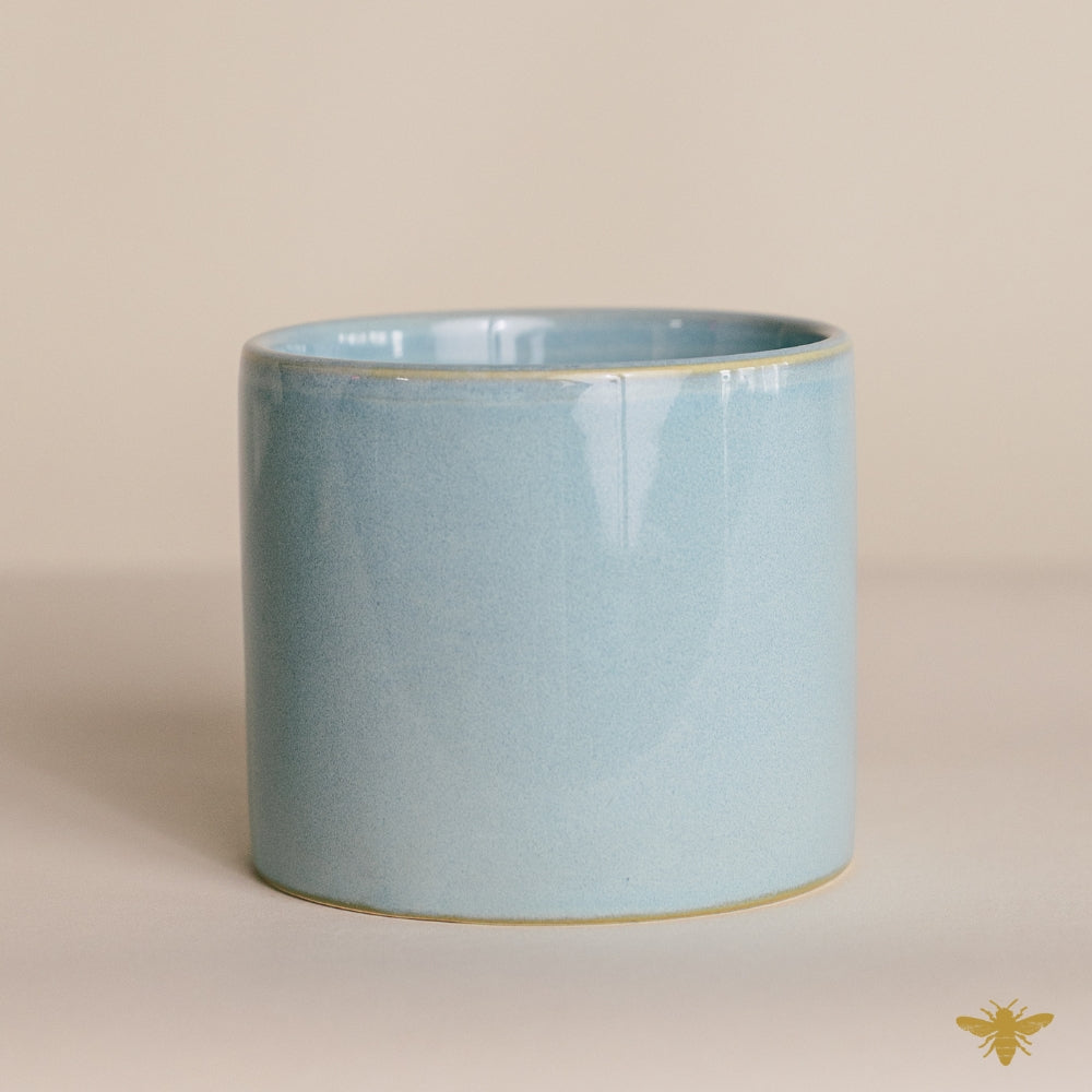 Blue 10 oz Heirloom Ceramic Jar