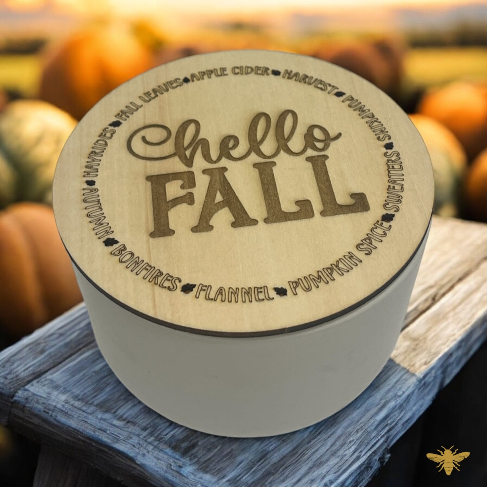 Festive HELLO FALL Dust Covers/Lids - SET OF 12