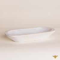 Acacia Wood | Large Oval Bowl - Gray (NEW)