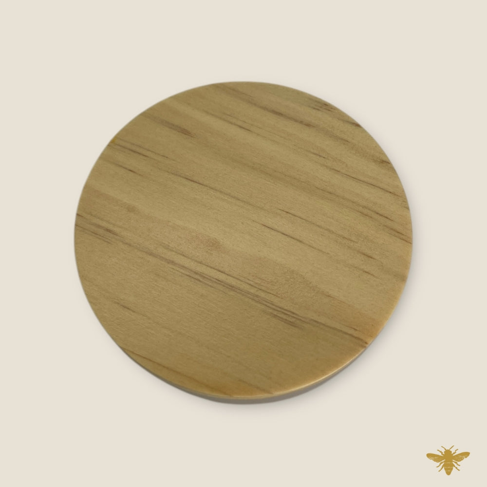 Light Wood Flat Lids | Set of 12