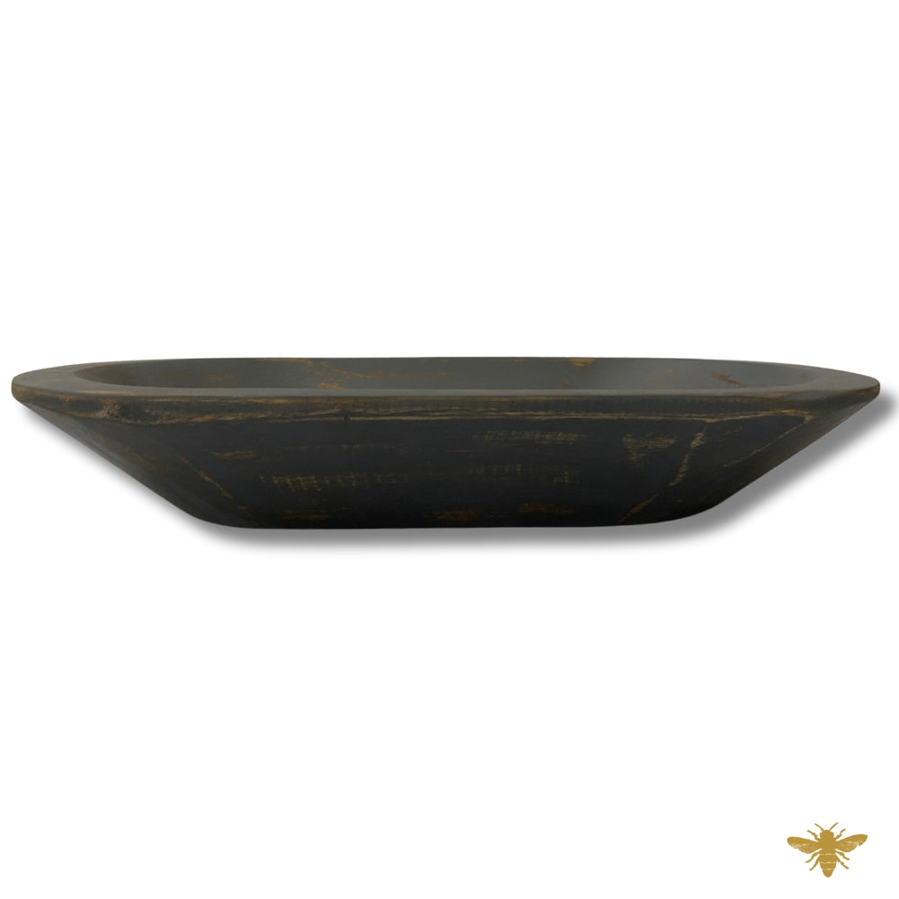 Acacia Wood | Large Oval Bowl - Gray (NEW)