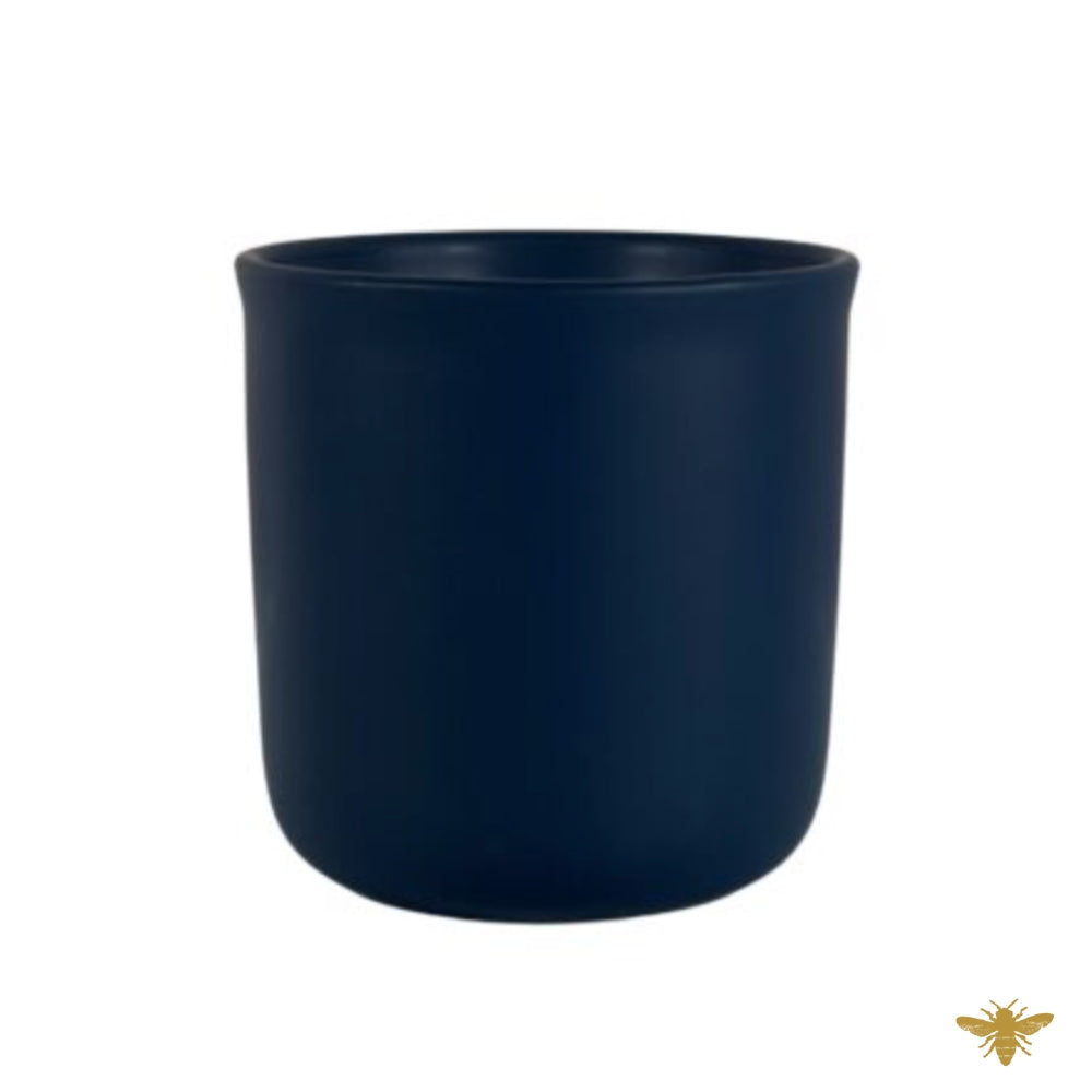 Navy 15 oz Haven Ceramic Jar