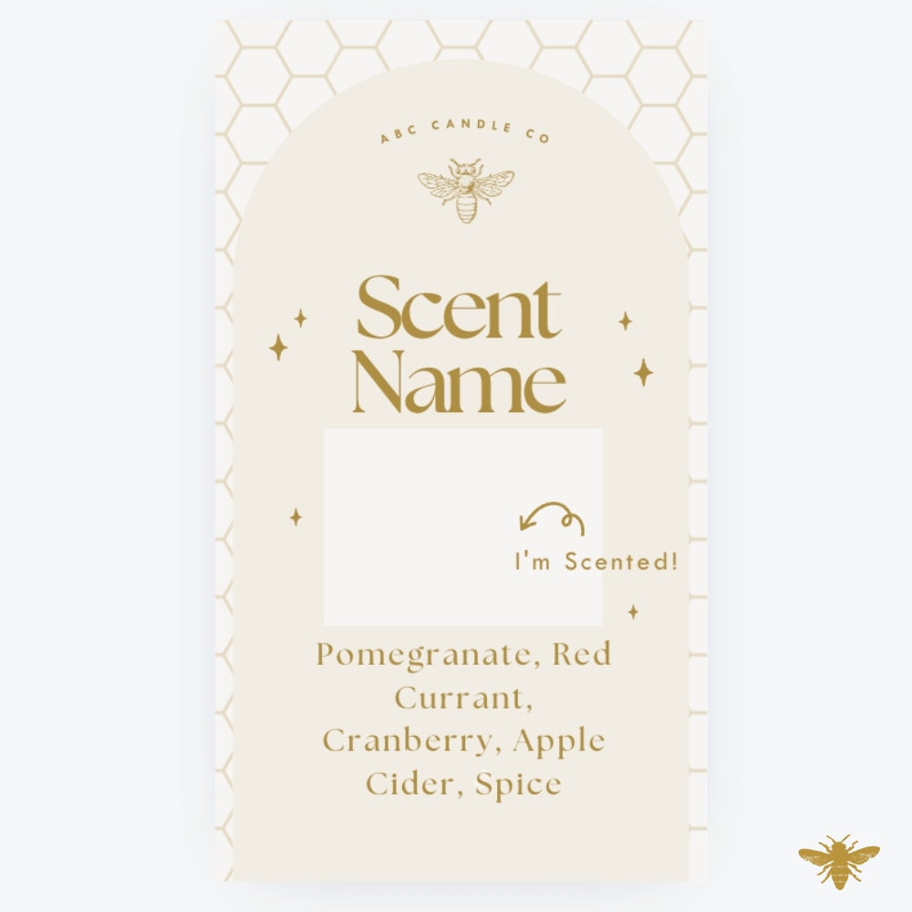 Scent Card Template - Digital File (Download + Edit in Canva)