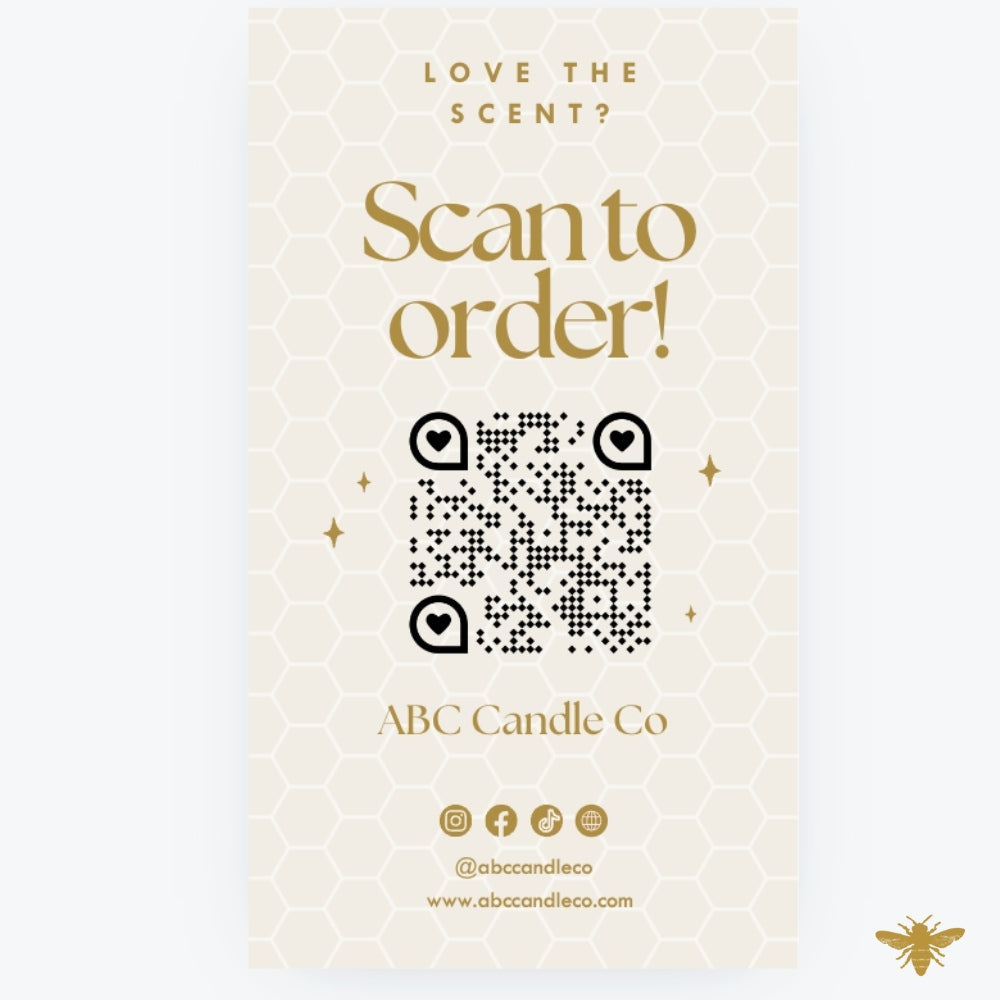 Scent Card Template - Digital File (Download + Edit in Canva)