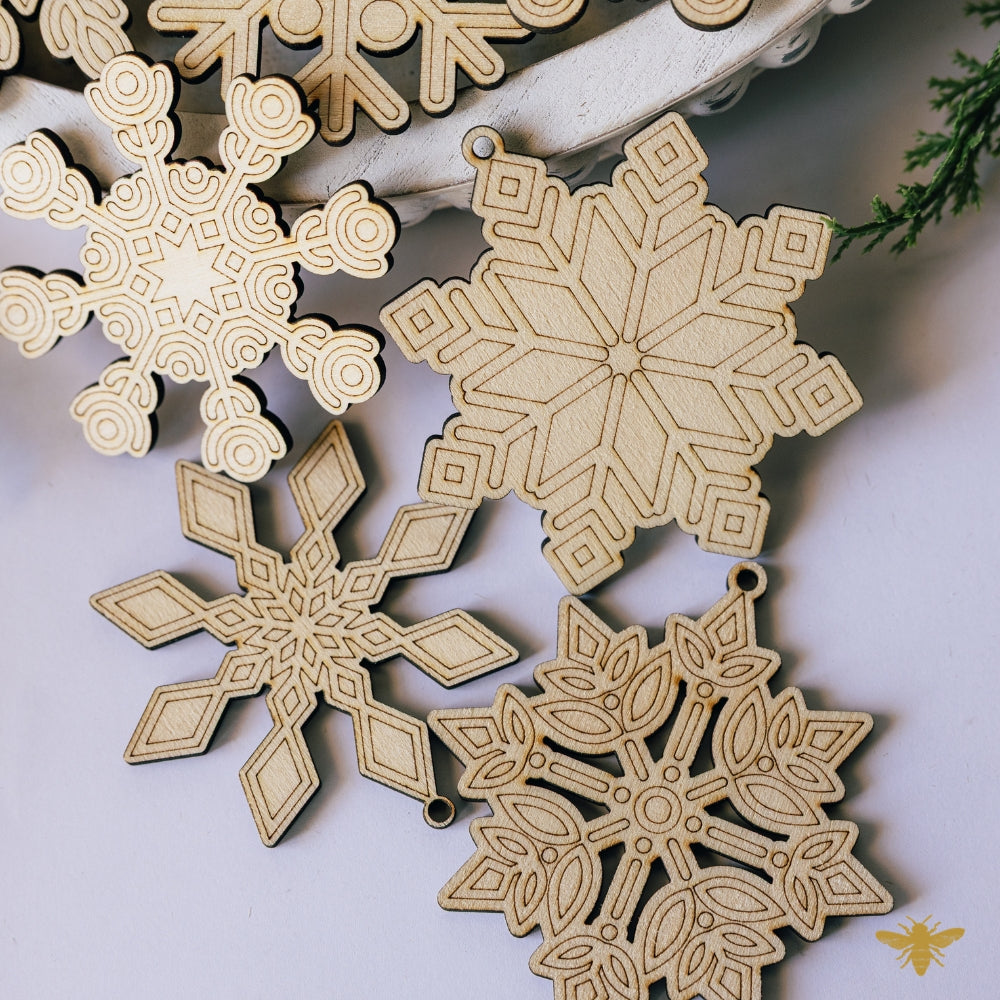 Winter Snowflakes Air Freshies | Set of 6 Ornaments