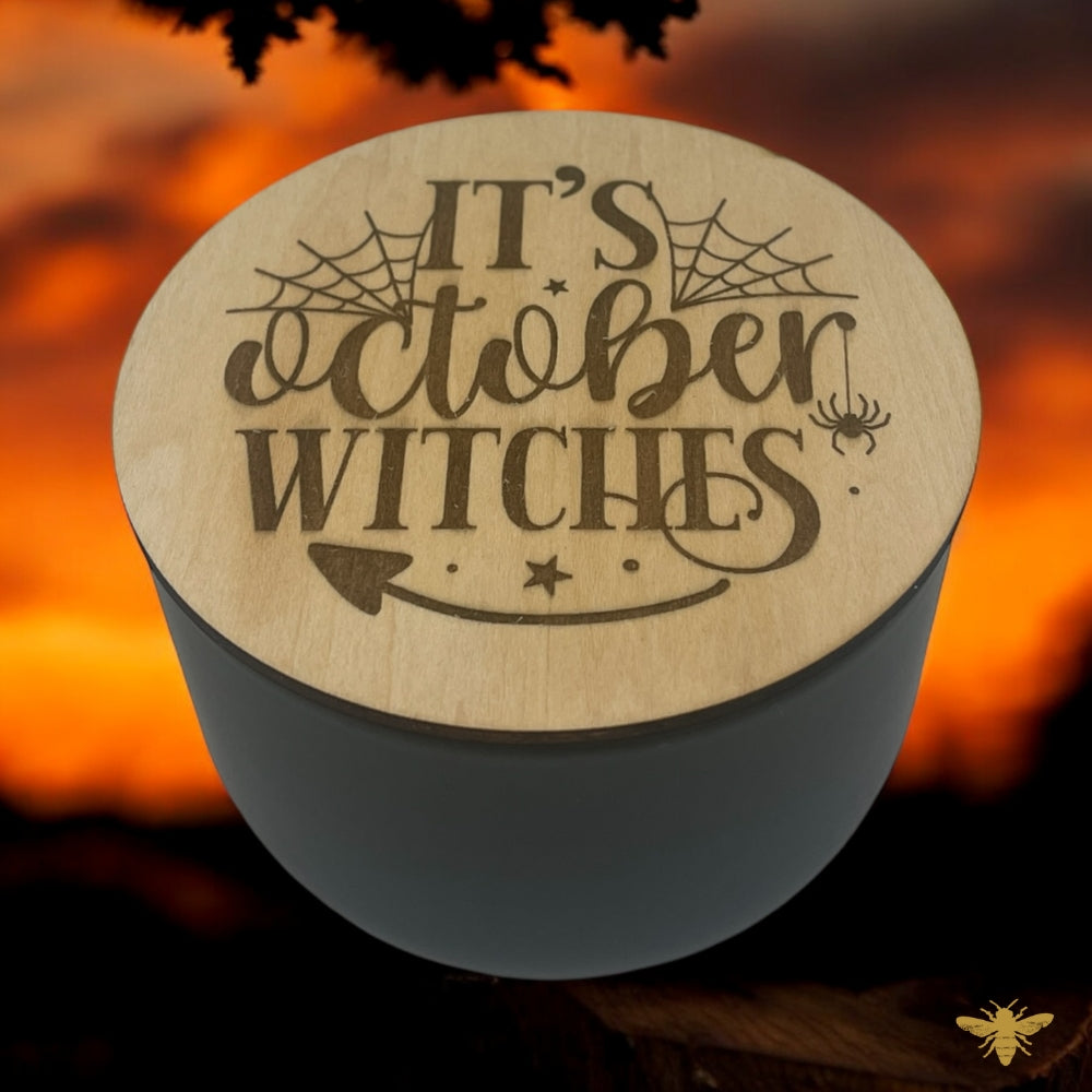 Festive Halloween Witches Dust Covers/Lids - SET OF 12